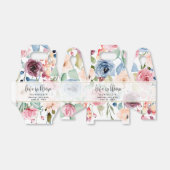 Ballotins Amour dans la Fête des mariées de fleurs d'aquarel (Déplié)