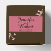 Ballotins Amour en Fleur Cerise Fleurs Mariage Favor Box (Haut)