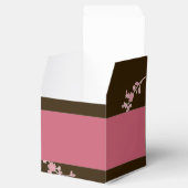 Ballotins Amour en Fleur Cerise Fleurs Mariage Favor Box (Ouvert)