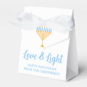 Ballotins Amour et Lumière Hanoukka Menorah Custom Party (Verso)