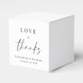 Ballotins Amour Et Merci Mariage Faveur Boxes (Verso)