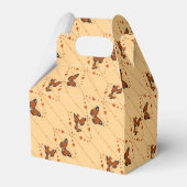 Ballotins Amour et papillons en diagonale orange (Arrière)