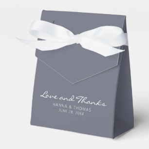 Ballotins Amour et Remerciements Minimalistes Mariage Bleu F