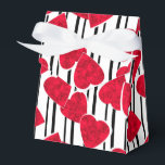 Ballotins Amour, mariage, Saint Valentin<br><div class="desc">Amour,  mariage,  Saint Valentin,  cadeau,  salutation,  coeur rouge,  rayures,  noir et blanc,  rouge et noir,  blanc et rouge</div>