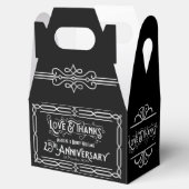 Ballotins Amour & Merci 25e anniversaire Mariage Argent (Ouvert)