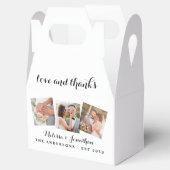 Ballotins Amour & Merci Elegant 3 Photo Bride Mariage de cha (Ouvert)