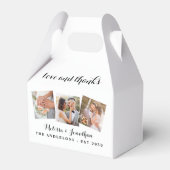 Ballotins Amour & Merci Elegant 3 Photo Bride Mariage de cha (Verso)