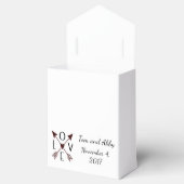 Ballotins Amour personnalisé avec flèches Mariage Favor Boxe (Ouvert)