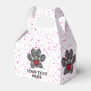 Ballotins Amoureux des chiens Dessin Aquarelle Pink Peint Sp