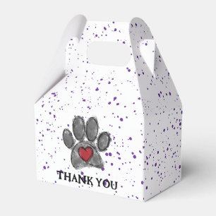 Ballotins Amoureux des chiens Dessin Aquarelle Purple Peintu