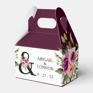 Ballotins Ampersand Floral Moderne Rose Plum Péché & Noir