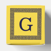 Ballotins Ananas, Clé grecque bleue marine #1 Monogramme enc (Haut)