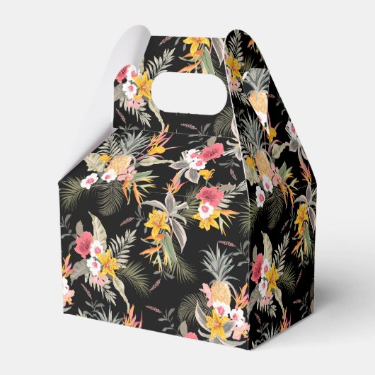 Ballotins Ananas Fleurs sur pignon noir (Arrière)