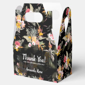 Ballotins Ananas Fleurs sur pignon noir (Ouvert)