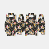 Ballotins Ananas Hibiscus Fleurs sur Black Gable (Déplié)