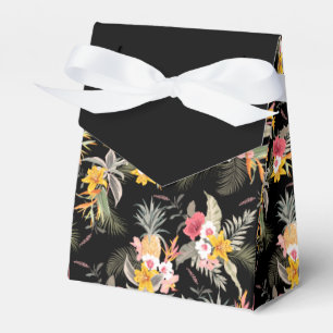 Ballotins Ananas Hibiscus Fleurs sur une tente noire