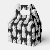 Ballotins Ananas noir et blanc personnalisées mariage (Arrière)