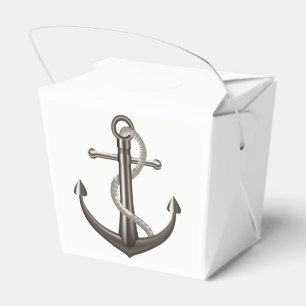 Ballotins Ancre de bateau gris marron pour mariage et fête