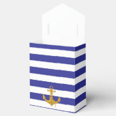 Ballotins Ancre dorée sur rayures bleues (Ouvert)