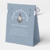 Ballotins Ancre florale à thème nautique bleu bleu blanc (Arrière)