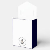 Ballotins Ancre florale à thème nautique Bleu marine (Ouvert)