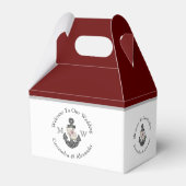 Ballotins Ancre florale à thème nautique Maroon rouge Bourgo (Arrière)