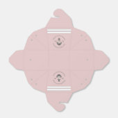 Ballotins Ancre florale marine rose blanche (Déplié)