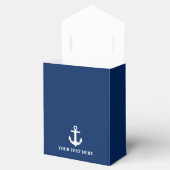 Ballotins Ancre nautique Bleu marine Bow personnalisé (Ouvert)