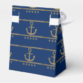 Ballotins ancre or sur arrière - plan bleu marine (Arrière)