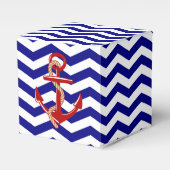Ballotins Ancre rouge Chevron Nautical Stripes (Verso)