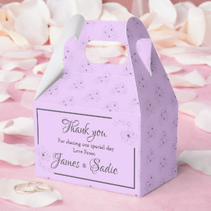 Ballotins Anémone sur lilas clair