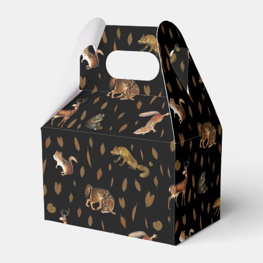 Ballotins Animaux de forêt automnale Feuilles d'automne (Arrière)