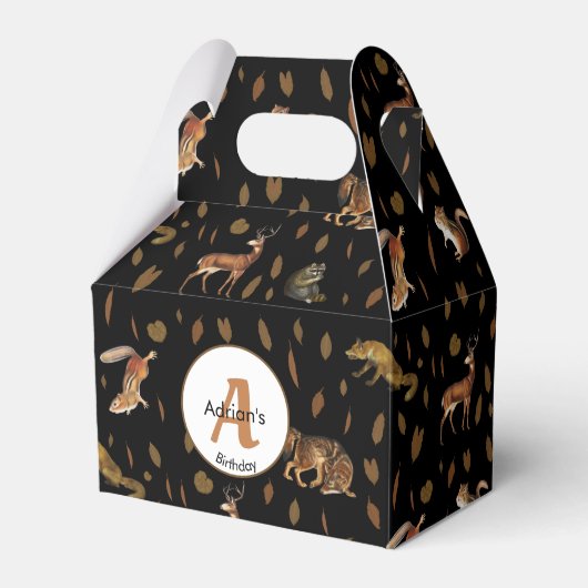 Ballotins Animaux de forêt automnale Feuilles d'automne (Verso)