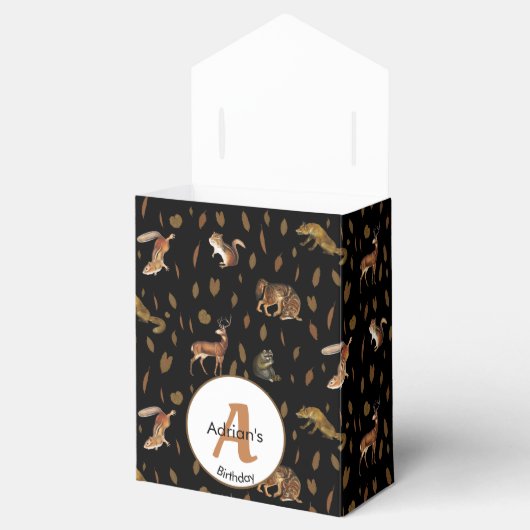 Ballotins Animaux de forêt automnale Feuilles d'automne (Ouvert)