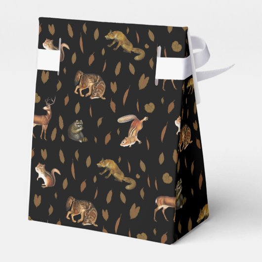 Ballotins Animaux de forêt automnale Feuilles d'automne (Arrière)