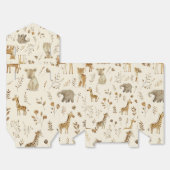 Ballotins Animaux de la jungle beige blanc boho (Déplié)