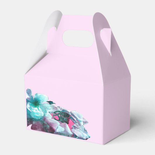 Ballotins Anneaux avec pétales de rose blanche (Arrière)