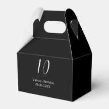 anniversaire 10 ans blanc noir nom date calligraph