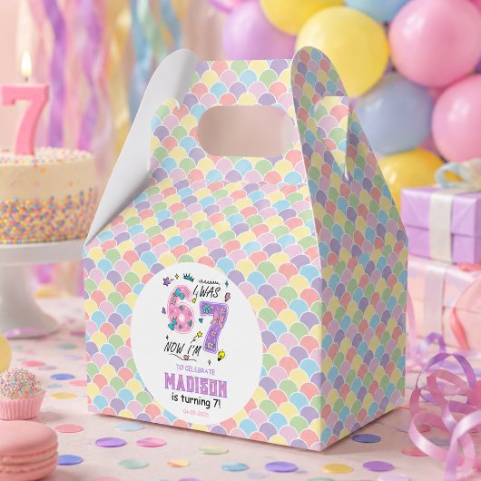 Ballotins Anniversaire arc-en-ciel 7 ans | J'avais 6 ans, ma