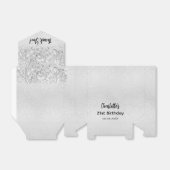 Ballotins Anniversaire argent parties scintillant nom du scr (Déplié)