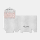 Ballotins Anniversaire argent parties scintillant rose or me (Déplié)