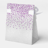 Ballotins Anniversaire argent violet merci (Arrière)