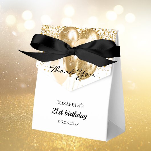 Ballotins Anniversaire blanc or parties scintillant ballons 