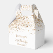 Ballotins Anniversaire blanc or parties scintillant monogram (Arrière)