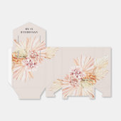 Ballotins Anniversaire bohème moderne pastel floral (Déplié)