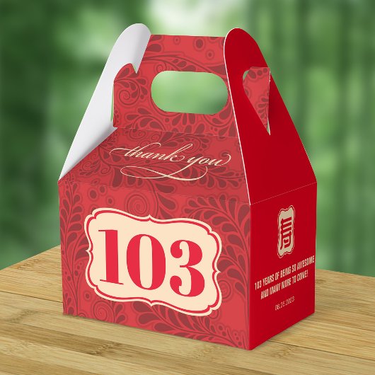 Ballotins Anniversaire chinois "longévité" âgé