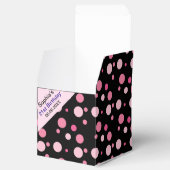 Ballotins Anniversaire Coloré rayé Monogramme Nom Ballotin (Ouvert)