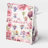 Ballotins Anniversaire de enfant d'aquarelle de jardin de fé (Arrière)