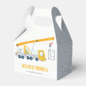 Ballotins Anniversaire de enfant du véhicule de construction (Arrière)