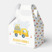 Ballotins Anniversaire de enfant du véhicule de construction (Verso)